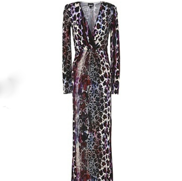 just cavalli long dresses Just Cavalli Metallic Dress